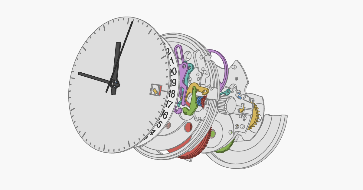 Automatic hot sale watch anatomy